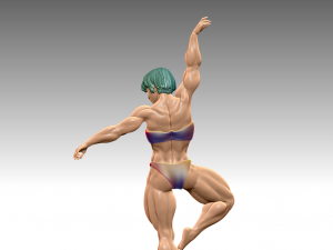Woman Body Builder Modello di stampa 3D