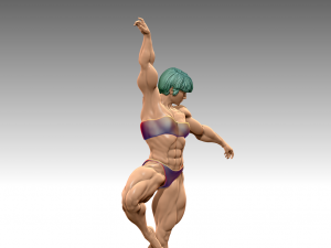 Woman Body Builder Modello di stampa 3D
