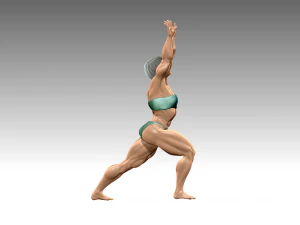 Woman Body Builder 3D Print Model