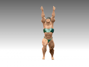Woman Body Builder Modelo de Impressão 3D