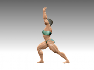 Woman Body Builder Modelo de Impressão 3D