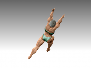 Woman Body Builder Modelo de Impressão 3D