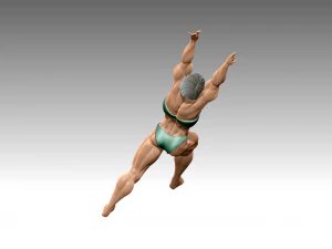 Woman Body Builder 3D Print Model