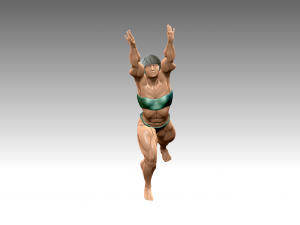 Woman Body Builder Modelo de Impressão 3D