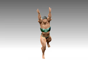 Woman Body Builder 3D Print Model