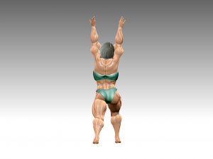 Woman Body Builder Modelo de Impressão 3D