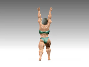 Woman Body Builder 3D Print Model