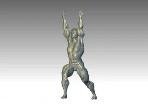 Woman Body Builder 3D Print Model