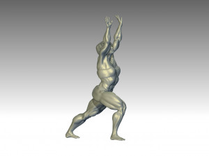 Woman Body Builder Modelo de Impressão 3D