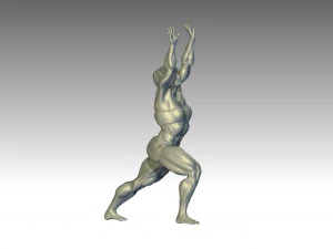Woman Body Builder 3D Print Model