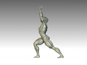 Woman Body Builder Modelo de Impressão 3D