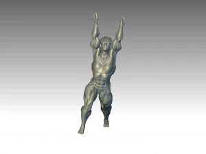 Woman Body Builder 3D Print Model