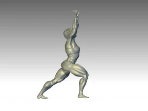 Woman Body Builder 3D Print Model