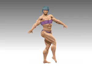 Woman Body Builder 3D Print Model
