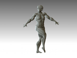 Woman Body Builder 3D Print Model