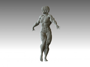 Woman Body Builder 3D Print Model