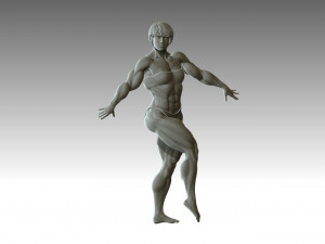 Woman Body Builder 3D Print Model