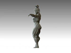 Woman Body Builder 3D Print Model