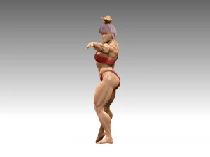 Woman Body Builder 3D Print Model