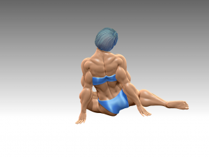 Woman Body Builder 3D 프린트 모델
