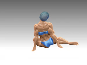 Woman Body Builder 3D Print Model