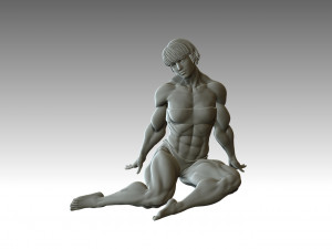 Woman Body Builder 3D 프린트 모델