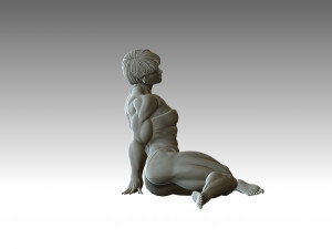 Woman Body Builder 3D 프린트 모델