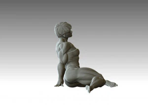 Woman Body Builder 3D Print Model