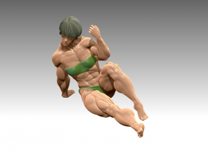 Woman Body Builder 3D Print Model