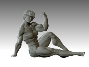Woman Body Builder 3D Print Model