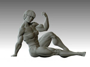 Woman Body Builder 3D Print Model