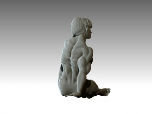 Woman Body Builder 3D Print Model