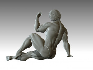 Woman Body Builder 3D Print Model