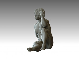 Woman Body Builder 3D Print Model