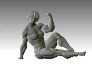 Woman Body Builder 3D Print Model