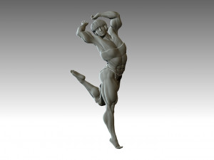 Woman Body Builder 3D 프린트 모델