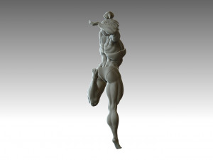 Woman Body Builder 3D 프린트 모델
