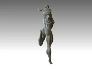 Woman Body Builder 3D Print Model