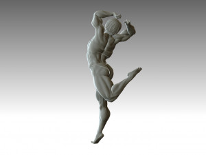 Woman Body Builder 3D 프린트 모델