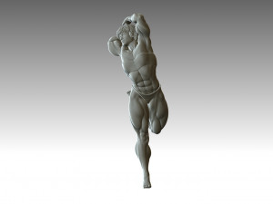 Woman Body Builder 3D 프린트 모델