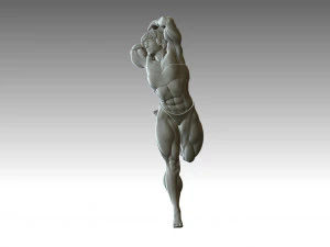 Woman Body Builder 3D Print Model