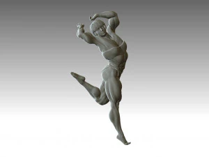 Woman Body Builder 3D Print Model