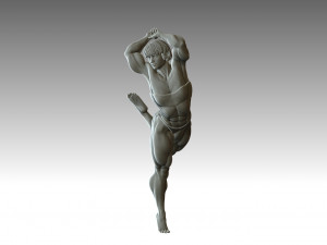 Woman Body Builder 3D 프린트 모델