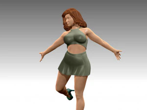 Costruttore di corpo della donna Modello di stampa 3D