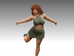 Woman Body Builder 3D Print Model