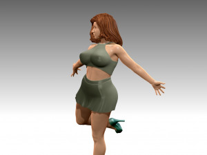 Woman Body Builder 3D Print Model