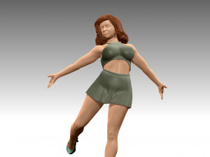 Woman Body Builder 3D Print Model