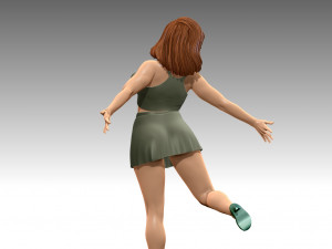 Woman Body Builder 3D Print Model