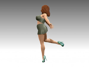 Woman Body Builder 3D Print Model