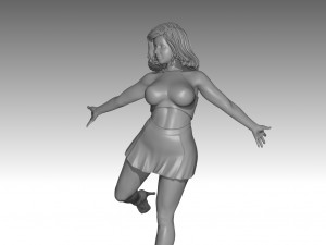 Woman Body Builder 3D Print Model